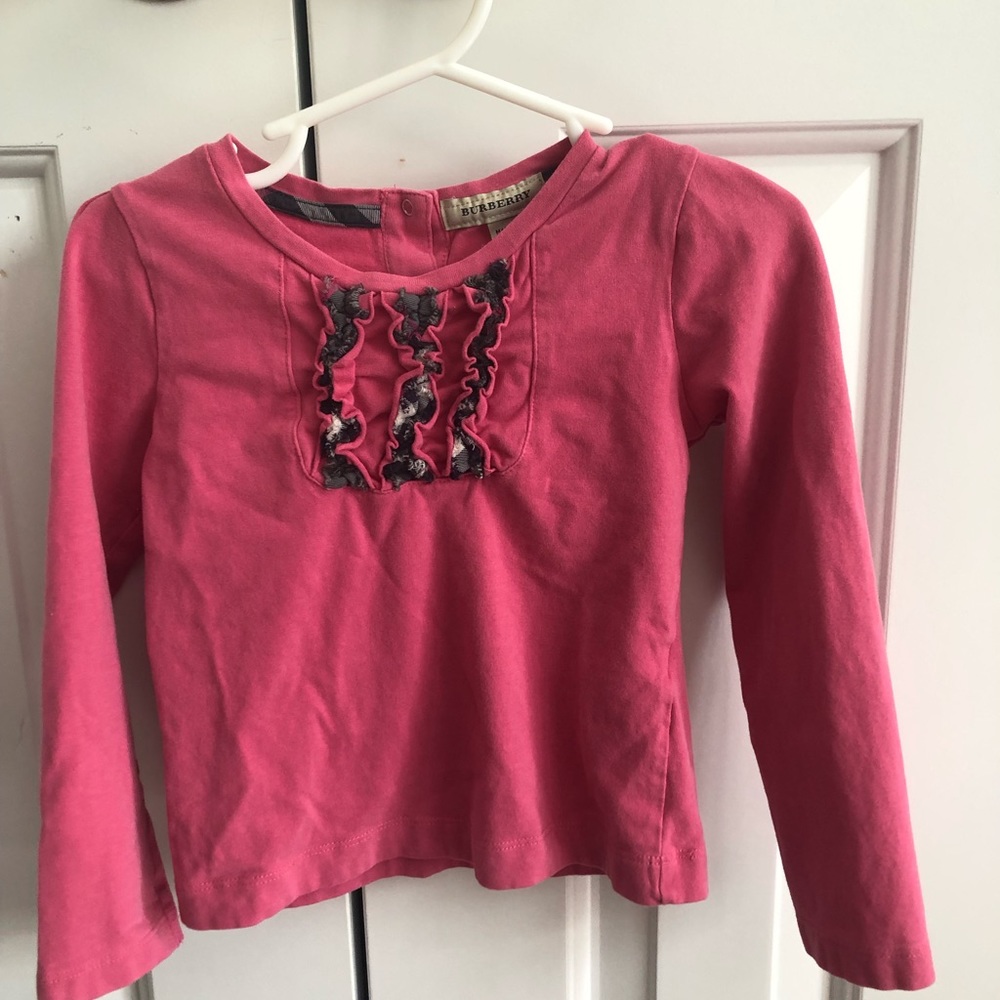Toddler Girls Burberry Pink Top